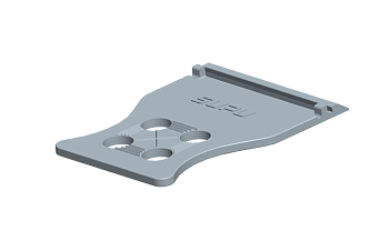 Разгрузка натяжения 458974 - Разгрузка от натяжения, шаг: 5.08 мм, ширина: 50 мм, цвет: оранжевый