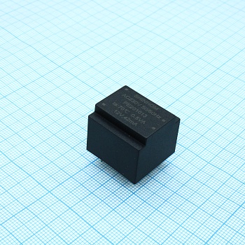 PE201013 - Трансформатор питания 0.5ВА  230В 12В/42мА ta 70°C (EE 20/10) 19.5мм.