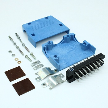 РП10-22 ЛУН П-О вилка с/к - Соединитель  низкочастотный, прямоугольный, внутреннего монтажа