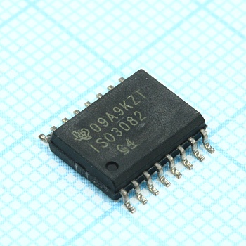 ISO3082DWR - Интерфейс RS-485, изолированный, 200 кБит/с, полудуплекс, -40...+85°С