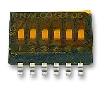 1571983-9 - Переключатель DIP Switches; Конфигурация: SPST; Контакты: 6; Шаг: 1.27