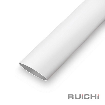 Трубка термоусадочная ТУТ нг 2,5/1,25 мм, белая - Трубка термоусадочная 2,5/1,25 мм, белая негорючая