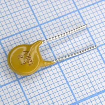 LB120LVF - Самовосстанавливающийся предохранитель PTC 0.12A(hold) 0.3A(trip) 265V 1.2A 15s 3Ohm, радиальные выводы, 8.3 X 10.7 X 3.8mm, россыпью