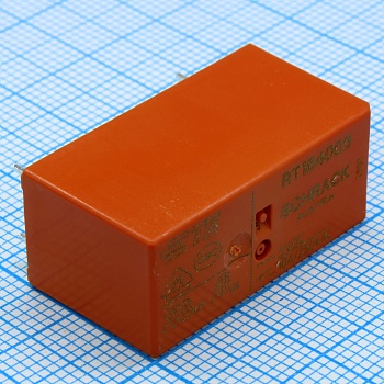 4-1393239-5 - Реле силовое 10А один контакт на замыкание катушка 5В (29х12.7х15.7)мм монтаж в отверстие