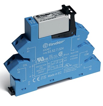 Модуль интерфейсный электромеханич. реле 2CO 8А AgNi 24В DC (чувствит.) IP20 безвинт. клеммы (пружинный зажим) 386270240050