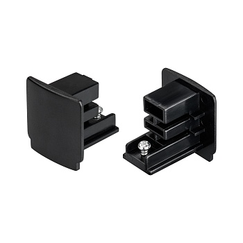 Заглушка LGD-4TR-CAP-BK (D) 029690 - Заглушка для треков 4TR, цвет черный. Без входа для питания. Габаритные размеры 32х31х33мм. В комплекте 1 шт. Совместима только с шинопроводом серии D3P.