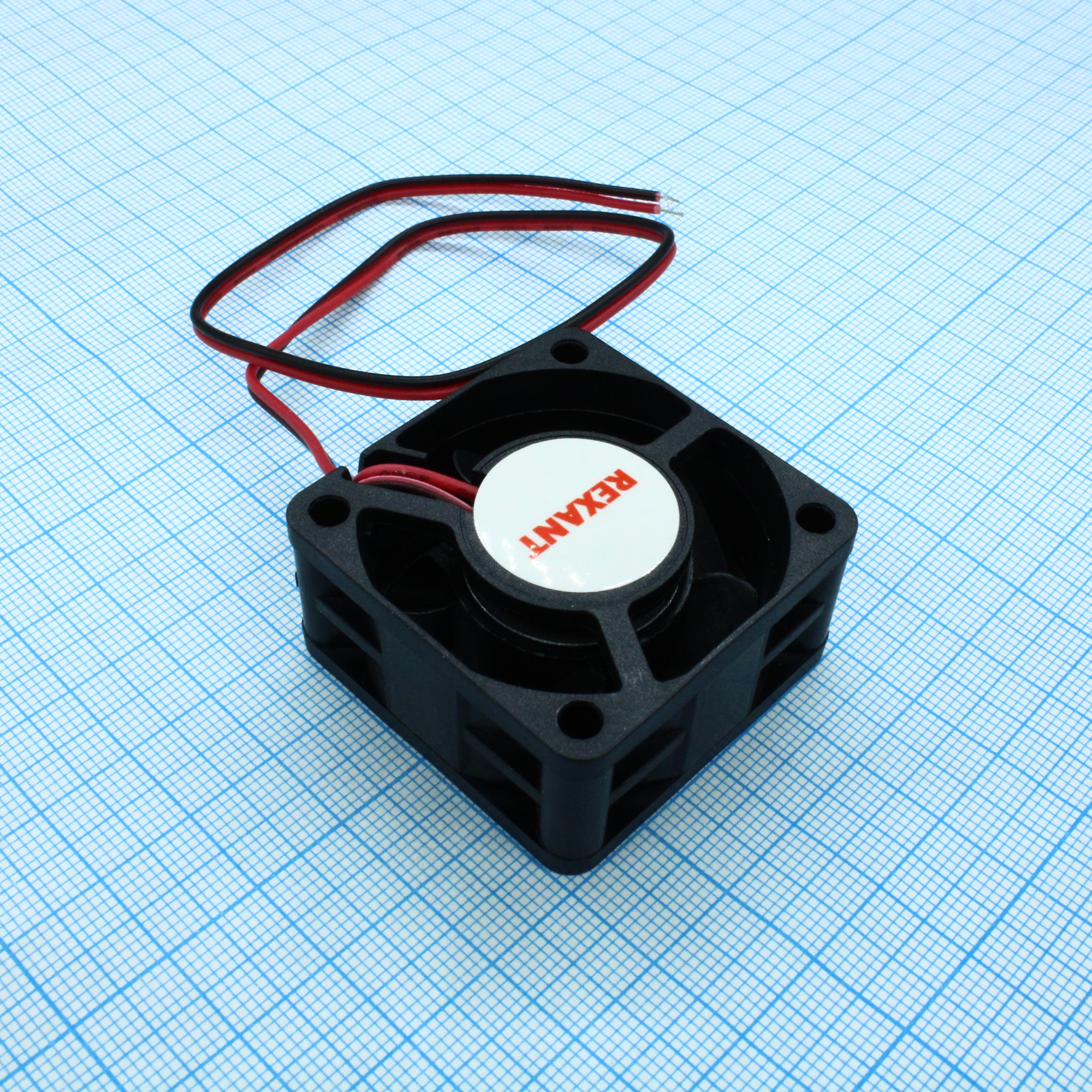 RX 4020MS 12VDC - Вентилятор 12В 40x40х20 S 6900 об/мин., 14.44м3/час, 28дБ, подшипник скольжения, тип вывода - провод