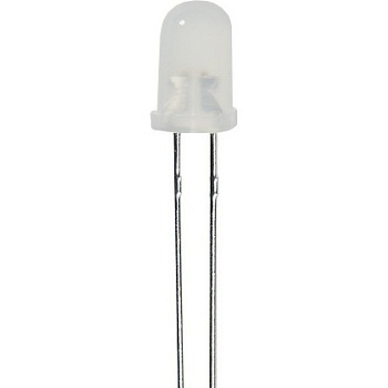 L-57EGW - Светодиод 5мм/красный/625нм/10-30мкд - зеленый/568нм/12-20мкд/белый матовый/60°