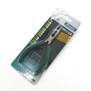 1PK- 706 - Прецизионные круглогубцы с раскрывающей металлической пружиной и ручками с пластмассовым покрытием