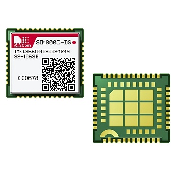 SIM800C-DS - Четырехдиапазонный модуль GSM/GPRS 850МГЦ, 900МГц, 1800МГц и 1900МГц с поддержкой кодирования CS-1, CS-2, CS-4 и CS-4