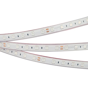 Лента герметичная RTW-PFS-B60-13mm 24V Green (14.4 W/m, IP68, 5060, 5m) 033789 - Светодиодная лента RTW-PFS-B60, герметичная IP68 (PFS-полная силиконовая экструзия). Светодиоды 5060, 60 шт/м (300 шт на 5 м), белая плата, ширина 13 мм, скотч 3M. Цвет ЗЕЛЁН