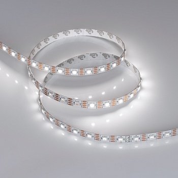 Лента SPI-B60-10mm 12V White6000-PX1-RAM (9.3 W/m, IP20, 5060, 5m) 037829 - Светодиодная лента SPI-B60, открытая IP20, с микросхемой TX1818 (битый пиксель не влияет на передачу сигнала далее по ленте). Светодиоды 5060, 60 шт/м (1 pixel = 1 LED), белая пла