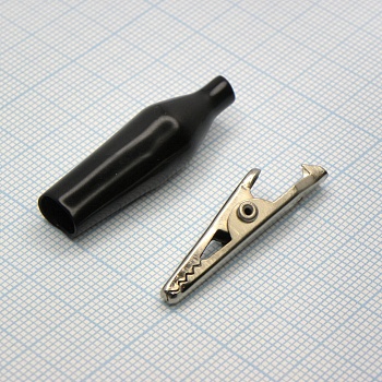 крокодил   8002 BLACK(1226) - зажим типа крокодил