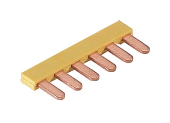 Соед. мостик IVB WK4 E-6 - Соединительный мостик, для установки в зажимную клетку нижнего уровня, изолированный, 6 полюсов, для клемм: WK 4 E, цвет: желтый