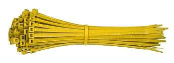gws196346 - Хомуты нейлоновые, 140х3.6 мм, цвет – желтый, 100 шт/упак