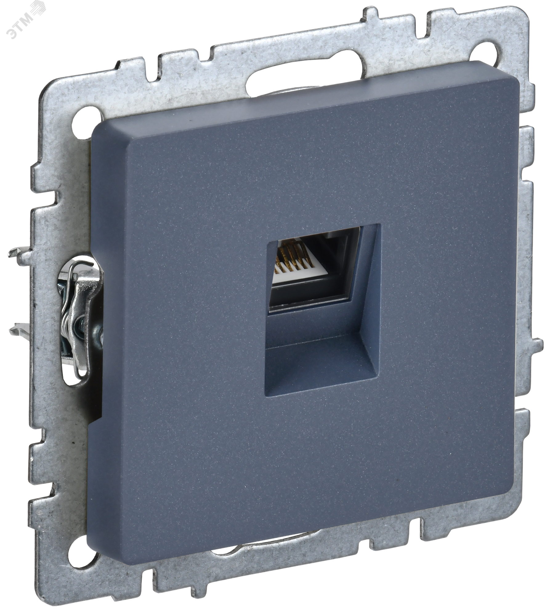 BRITE Розетка компьютерная RJ45 кат.5E РК10-БрМ маренго BR-K10-1-K35