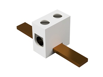 Клеммная колодка 1038 A DS - Клеммная колодка, керамическая, для установки на шину 3х10 мм, Тип 1038 A DS, 1 полюс, с защитой провода, максимальное сечение провода: 4 мм кв., номинальные характеристики: 400 V; 32 A; серия Appliance