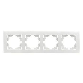 Рамка 4-м Валенсия бел. PROxima EWM-G-304-10