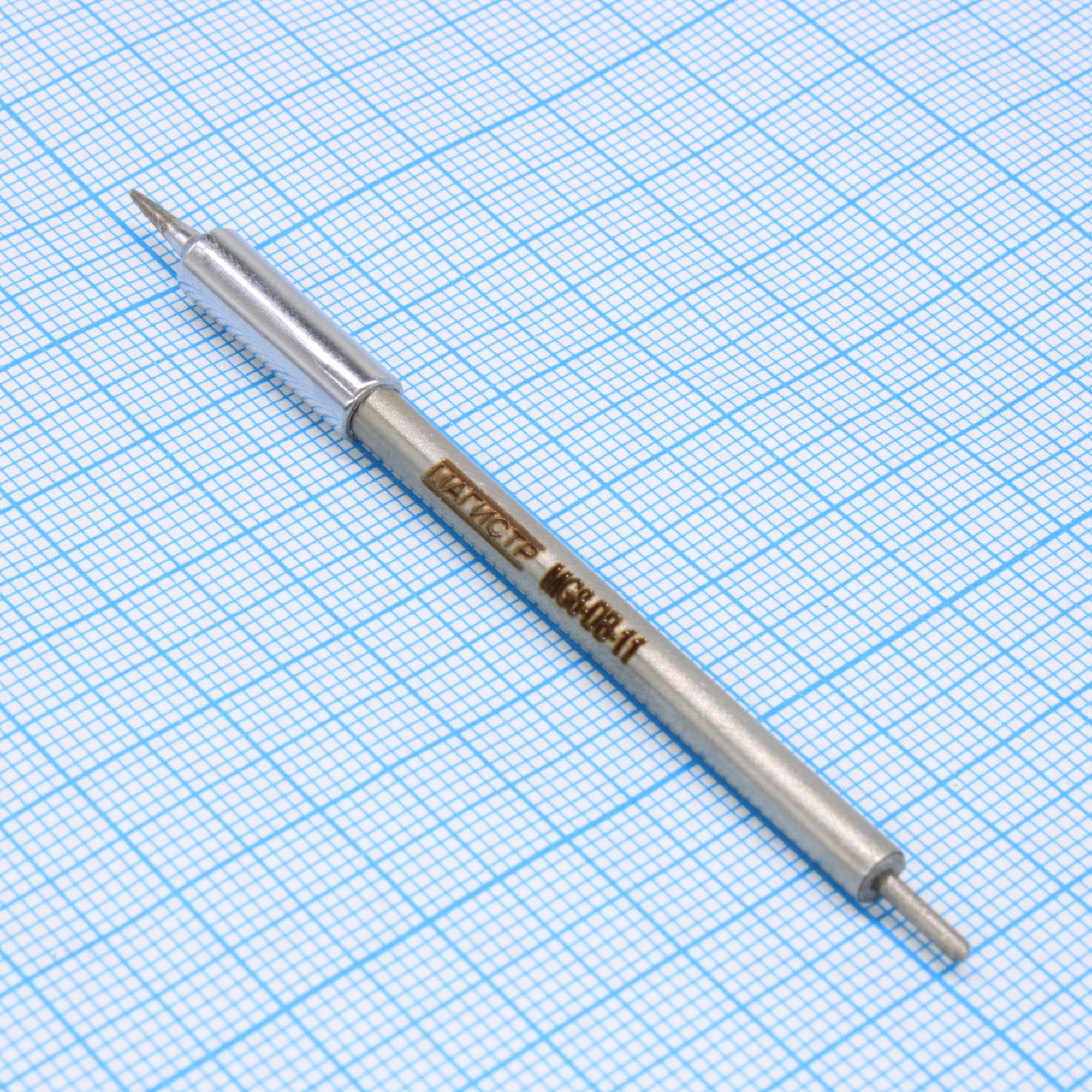 MG8-DB-11 - Жало паяльное износостойкое для паяльников ПРК-90, ПРК-Ц20, односторонний срез, 0.8мм