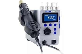 ST-8800D - Термовоздушная станция 800 Вт, диапазон температуры от 100°С до 500°С, 3 настройки температуры/потока воздуха для быстрого выбора