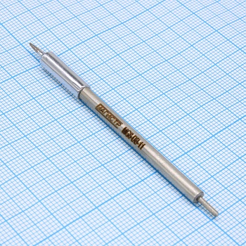 MG8-DB-11 - Жало паяльное износостойкое для паяльников ПРК-90, ПРК-Ц20, односторонний срез, 0.8мм