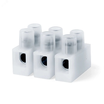 КЛЕММНИК Полиамид 6.6, 3p,110°С,450V, 24A, 2,5мм.кв. 43103NY