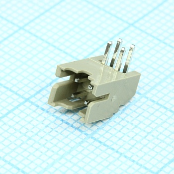KLS1-XA1-2.00-04-R - 2 мм вилка на плату угловая, двухрядная