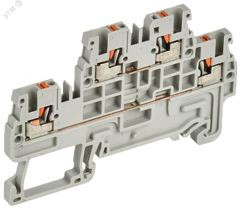 Колодка клеммная CP-ML 2 ур. 1,5мм2 серая YCT23-00-2-K03-001