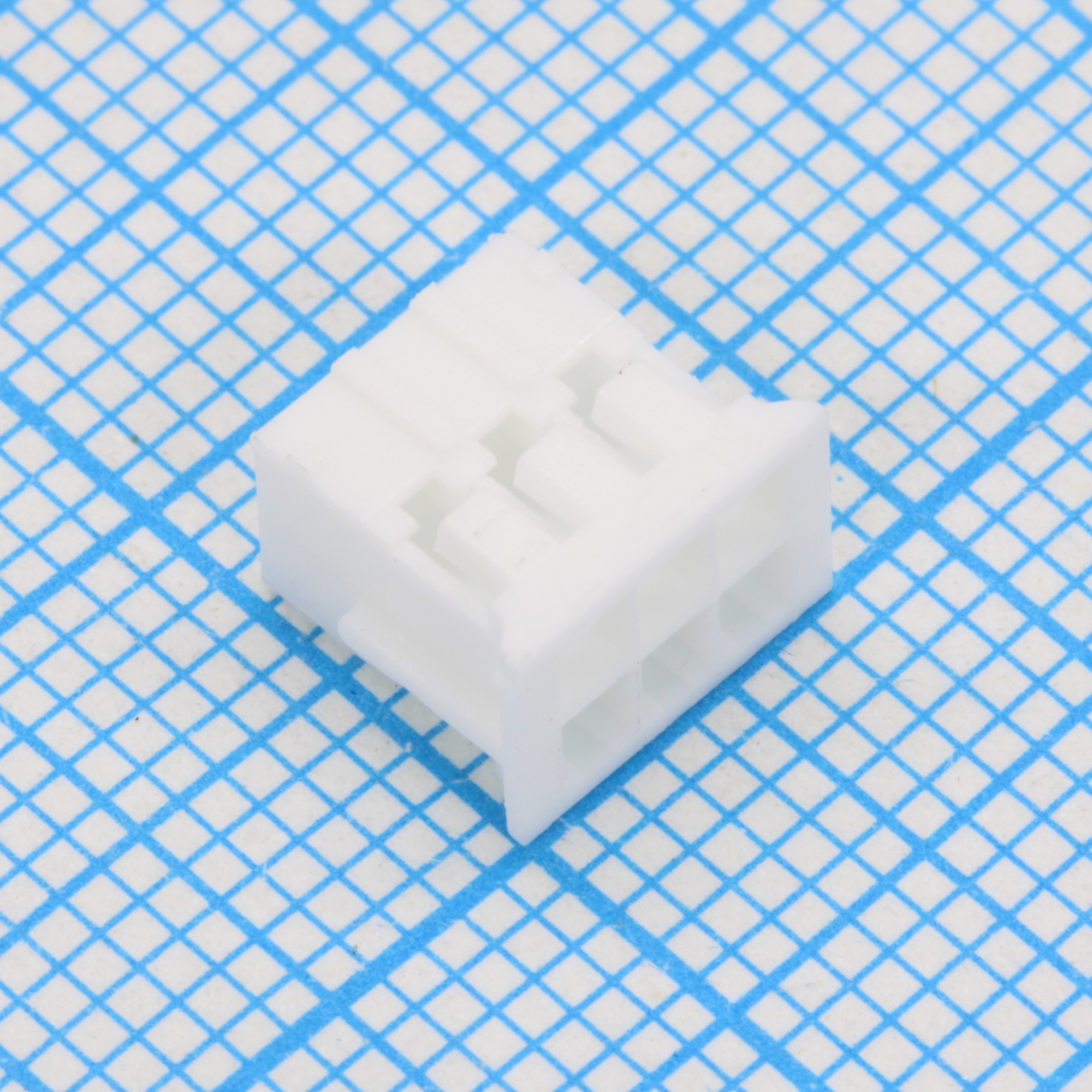 I-DS1066-01-SCW02X3 - Корпус разъема розетка на кабель 2x3 контакта, шаг 2.00мм