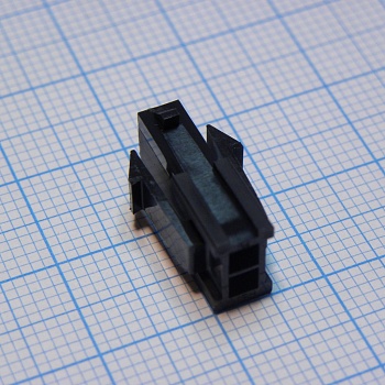 430200200 - Корпус разъема 2контакта местн. 3мм с захватом для монтажа кабеля