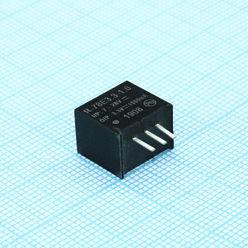 R-78E3.3-1.0 - Преобразователь DC/DC, без изоляции, 1А 7-28В - 3.3В