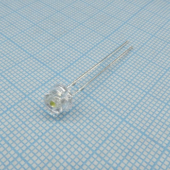 GNL-5053UWC - Светодиод 5мм/белый  100° d=5мм 1500-2500мКд 5500K-7000K (white)