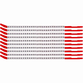 brd313124 - SCN-10-O-CAP клипсы, легенда "O", нейлон, для провода диаметром 2.8-3.4мм, 300 шт. в упак.