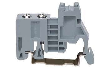 Концевой стопор 215204 - Концевой стопор на рейку DIN35, тип зажима: винт, ширина: 9,4 мм, цвет: серый, пластик