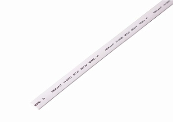 Трубка термоусадочная ТУТ нг 7,0/3,5 белая - 1м, не поддерживает горение