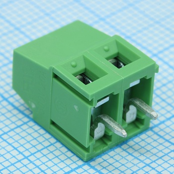 EK508V-02P - шаг: 5.08мм, пров: 2.50мм.кв, 300V, 20A, 2 конт., винт верт., h=13.80мм