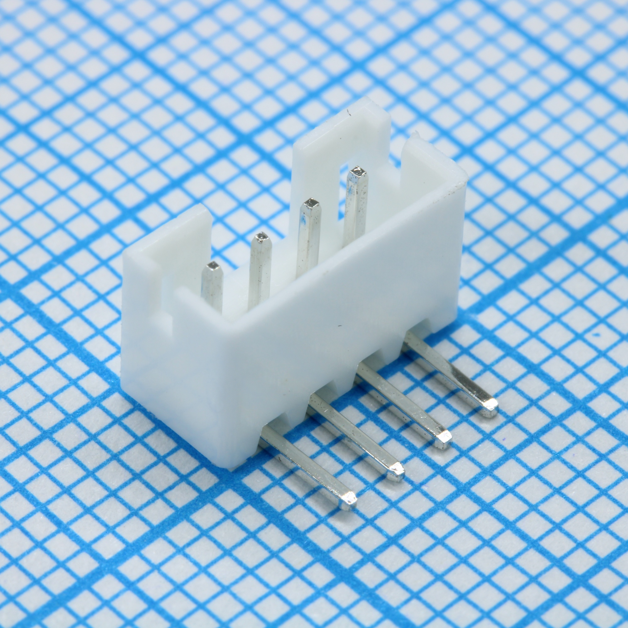 DS1066-4MRW6XB - Разъем штыревой однорядный угловой на плату 4 контакта шаг 2мм