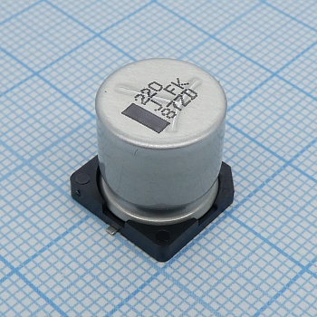 EEVFK1J221Q - конденсатор электролитический низкоимпедансный 50В 220мкФ ±20%, 800мА, 2000 часов, 12.5*13.5