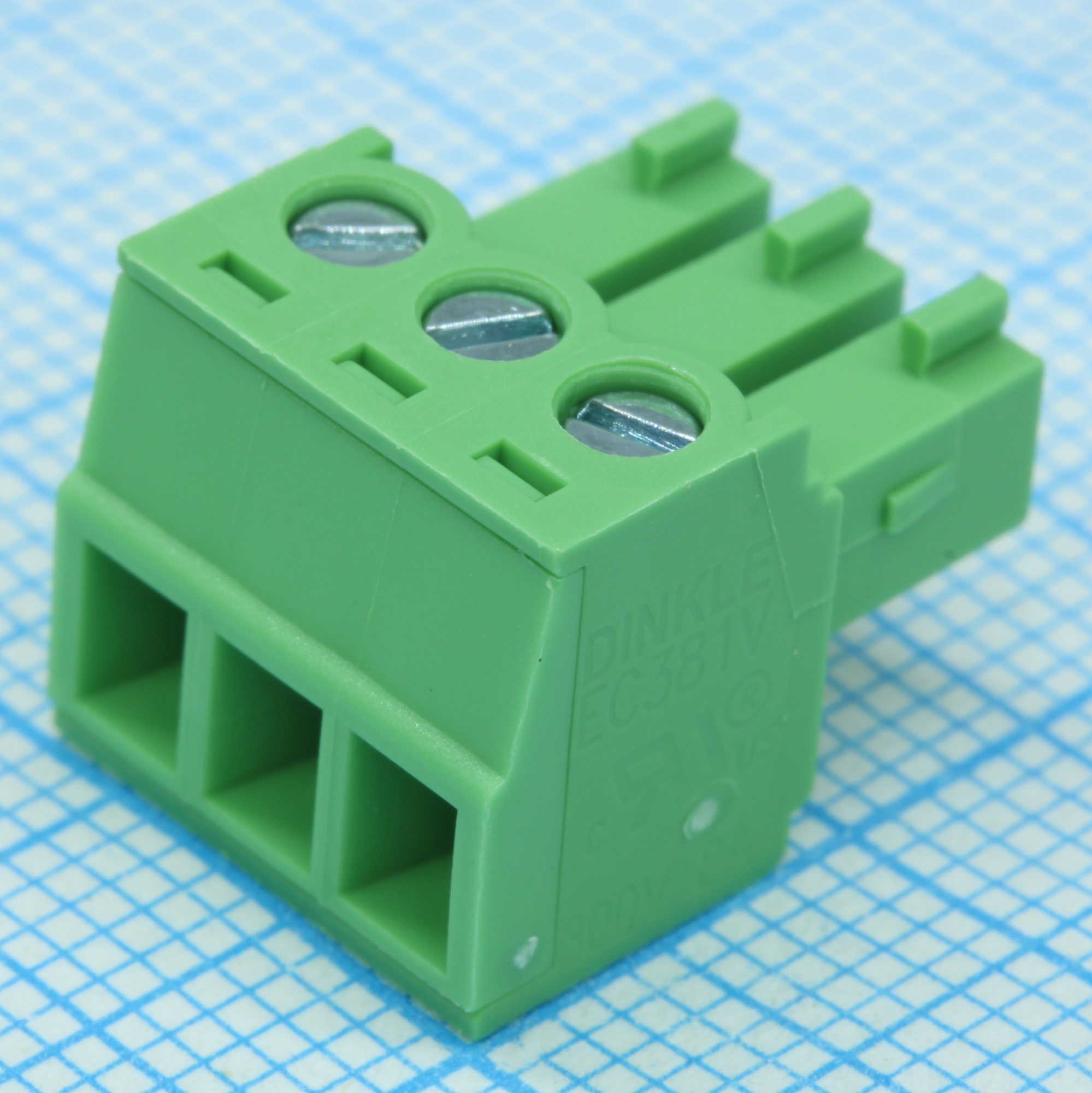 EC381V-03P - Винтовой соединительный штекер подключаемый 3 контакт(ов) шаг 3.81 мм 300В 8А