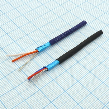 Провод   2-х жил.микрофонный D=3мм - в бухте 100м.