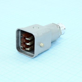 РШАВКП-6-1 - Соединитель  низкочастотный, прямоугольный, внутреннего монтажа