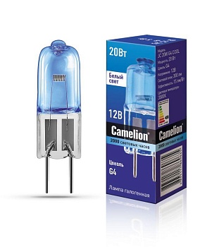 Лампа галогенная JC 20Вт 12В g4 COOL 11465