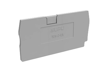 Торцевая крышка TC4-2-GY-EA - Торцевая крышка для клемм TC4-2-..., цвет: серый
