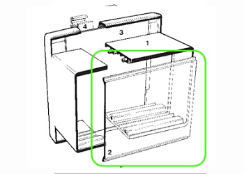 Корпус заглушка 04.312.3154.0 - Стекло для корпуса wiebox 87.060.0053.0 прозрачное, 1 штука