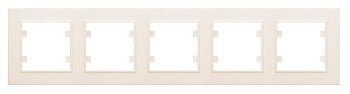 Рамка 5-м Karea горизонт. крем. 56010705