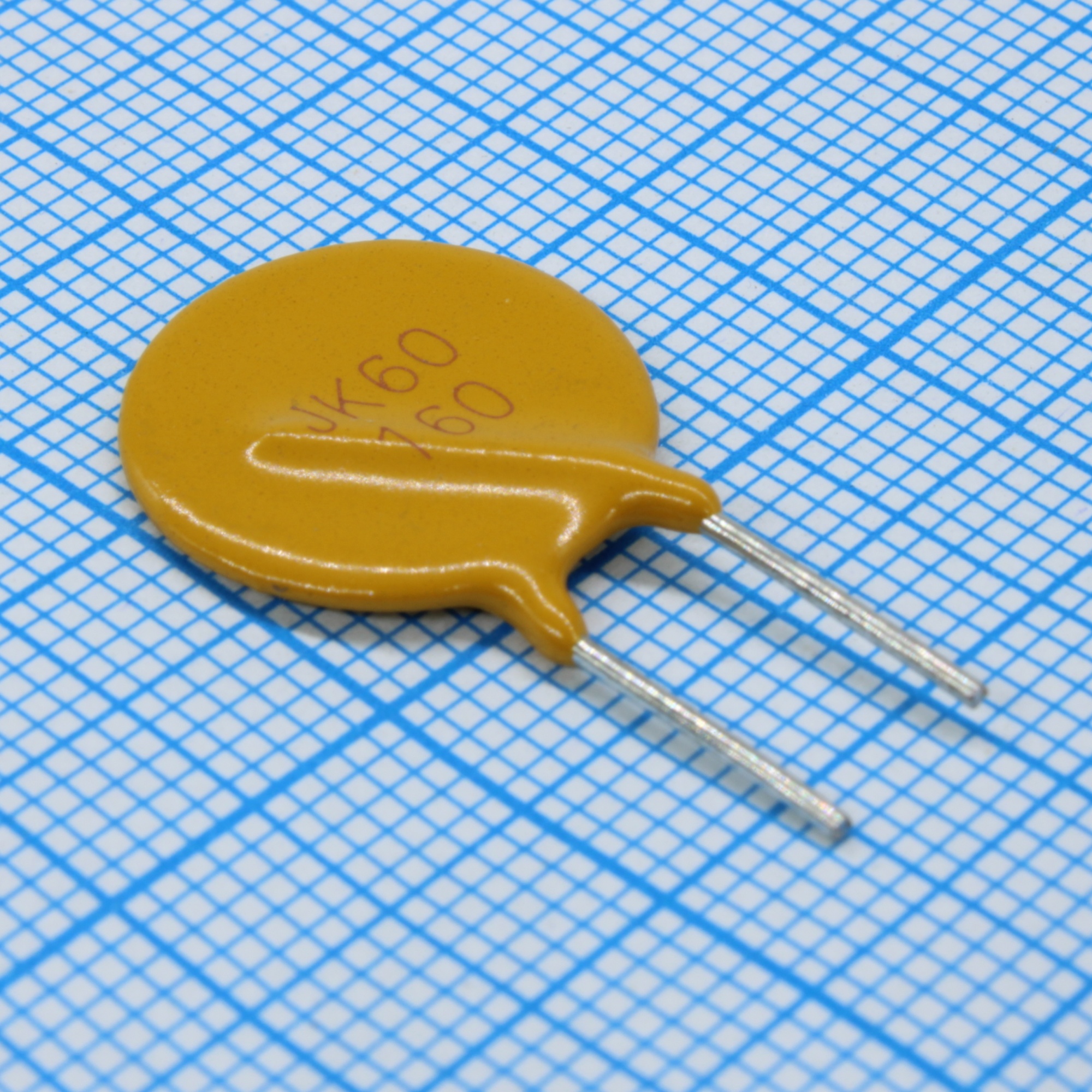 JK60-160 - Предохранитель самовосстанавливающийся 60В 40A 1.6А(удержание) 3.2А(отключение) 8сек 1.9Вт 0.09Ом перед отключением