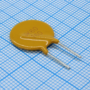 JK60-160 - Предохранитель самовосстанавливающийся 60В 40A 1.6А(удержание) 3.2А(отключение) 8сек 1.9Вт 0.09Ом перед отключением