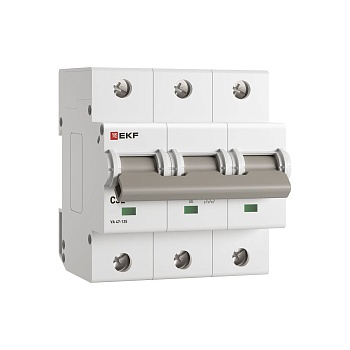 Автоматический выключатель ВА 47-125 3P 32А (C) 15кА PROXIMA EKF mcb47125-3-32C