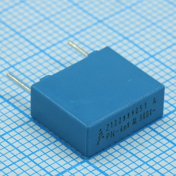 B32021A3682M - Конденсатор пленочный помехоподавляющий Y2 6800пФ ±20% 300В  (13x5x11мм) шаг радиальных выводов 10мм 110°C (россыпь)