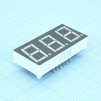 LTD5126-20-PF - 3-х разрядный индикатор/14,22мм/красный/640нм/8-24мкд